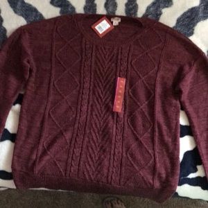 New sweater burgundy XXL